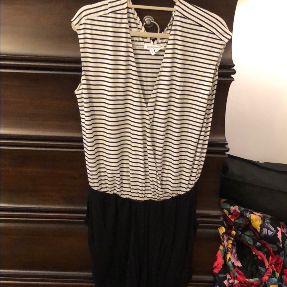 Black and white romper